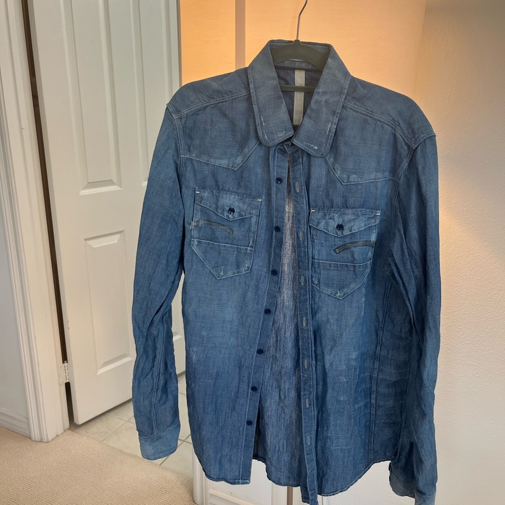 G Star Raw Men’s Denim button up